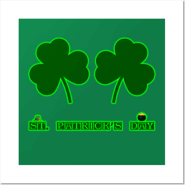 St. Patrick's Day by Basement Mastermind Wall Art by BasementMaster